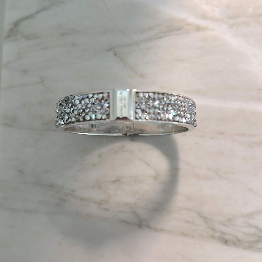 Henri Bendel, clear Swarovski crystals bracelet.